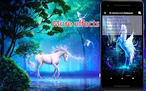 Unicorn Live Wallpapers Zrzut ekranu 3