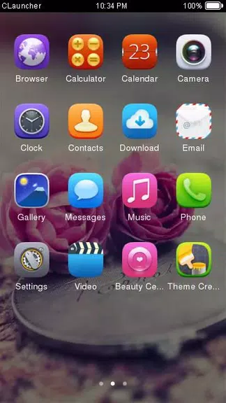 Pink Roses Theme C Launcher Capture d’écran 2