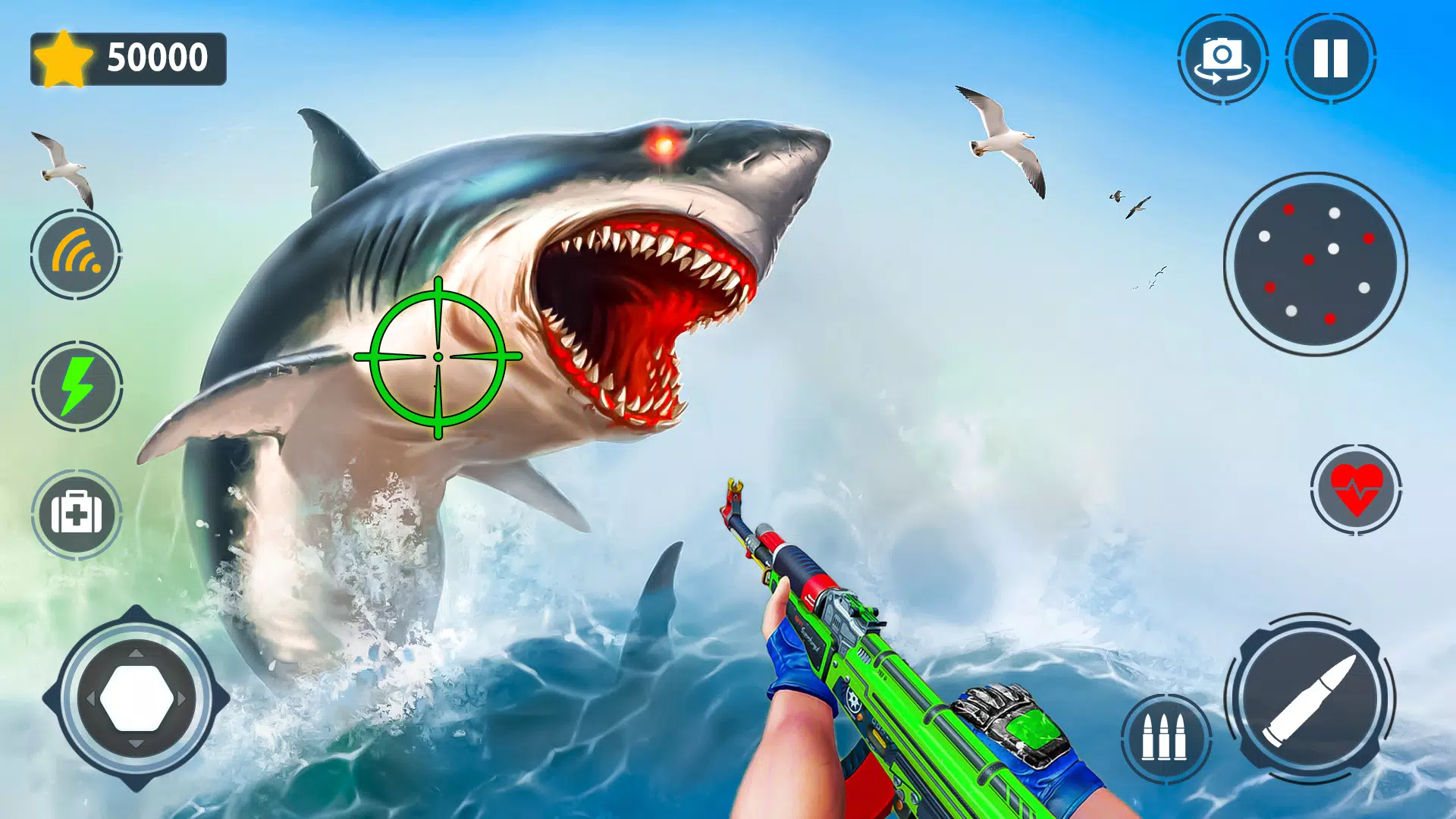 Shark Games & Fish Hunting Tangkapan skrin 1