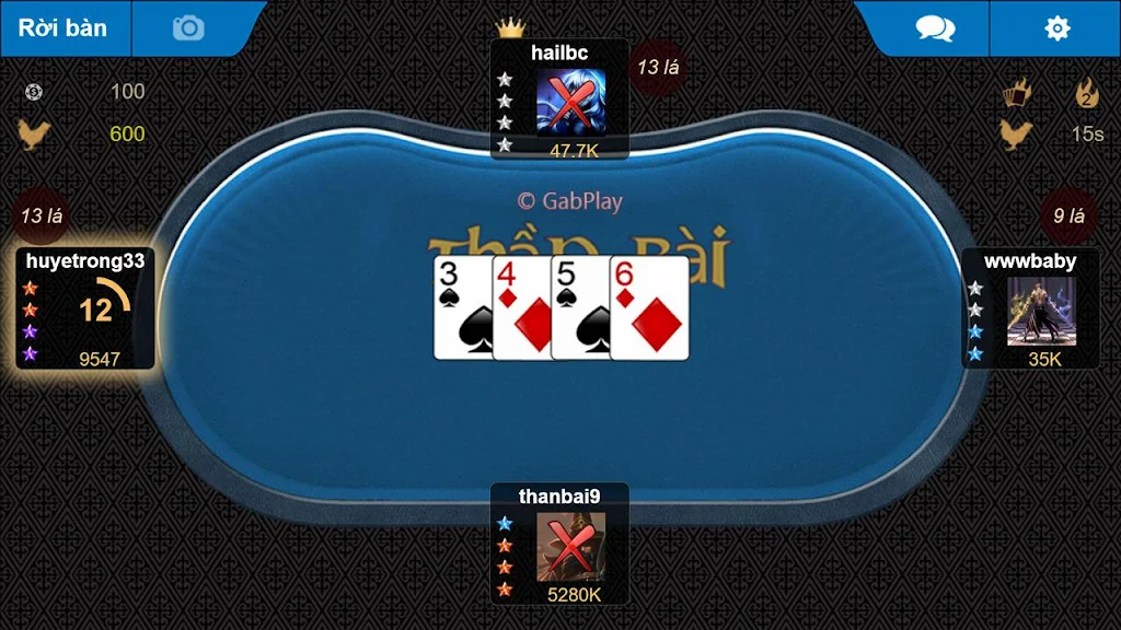 GabPlay Thần bài 스크린샷 1