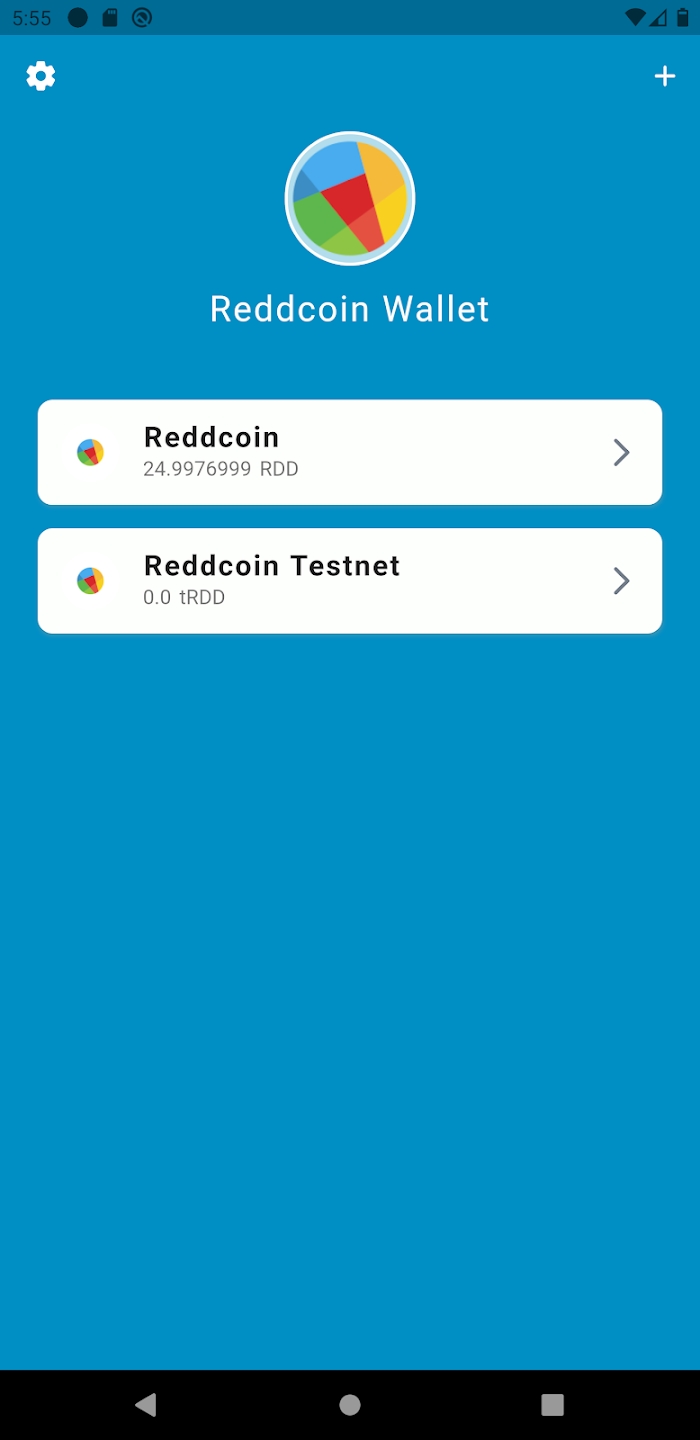 Reddcoin Mobile Wallet Скриншот 1