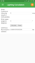 Lighting Calculator スクリーンショット 1