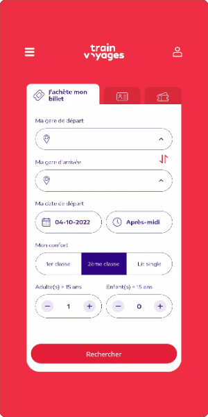 Train Voyages: Billet ONCF Captura de tela 1