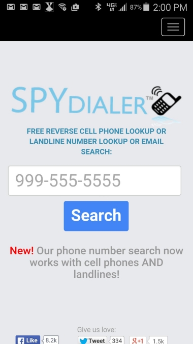 Spy Dialer應用截圖第1張