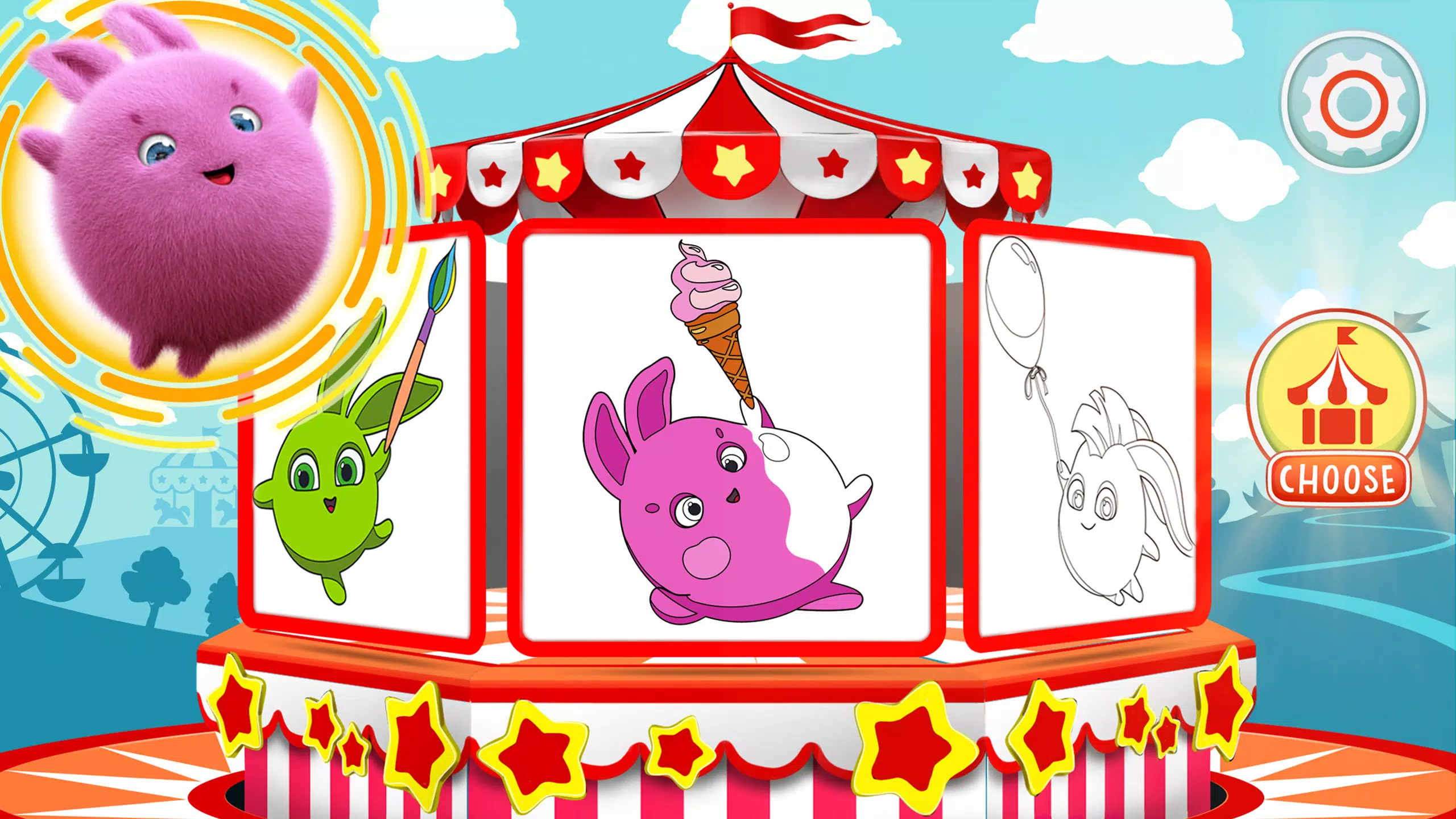 Sunny Bunnies: Coloring Book应用截图第1张