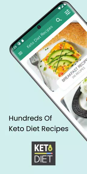 Keto Diet: Low Carb Recipes Captura de pantalla 1