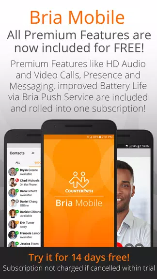Bria Mobile: VoIP Softphone Screenshot 1