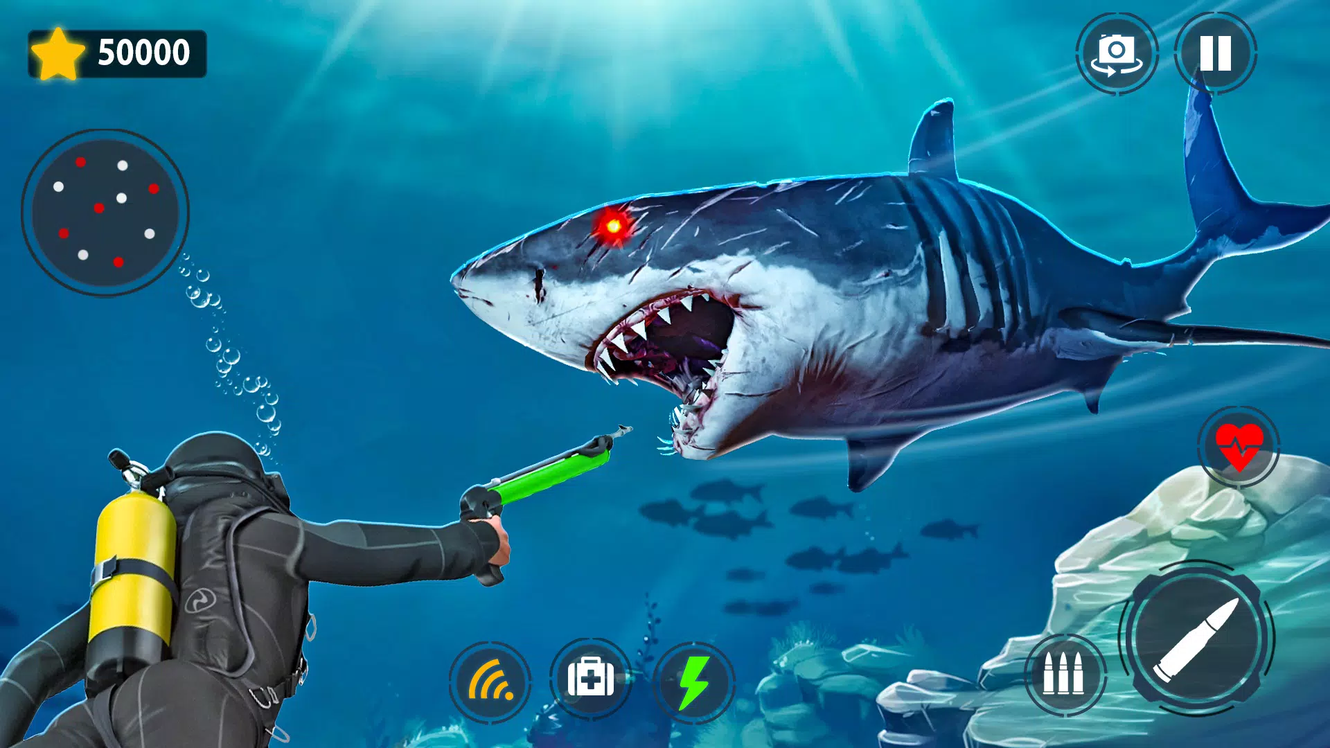 Shark Games & Fish Hunting Tangkapan skrin 2