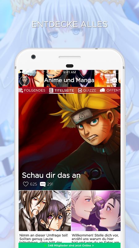 Anime und Manga Amino Deutsch Ảnh chụp màn hình 3