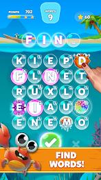 Bubble Words Word Games Puzzle Screenshot 1