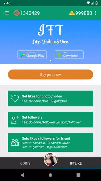 Likes & followers for Instagram Ekran Görüntüsü 2