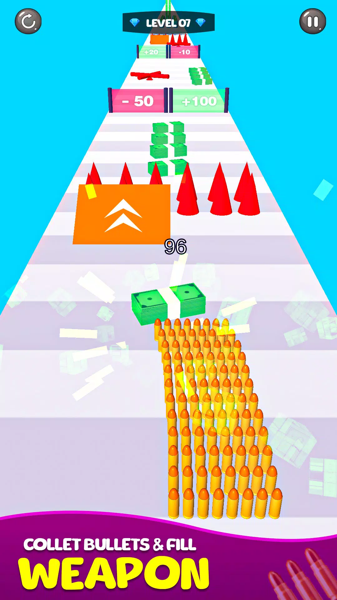 Merge Bullet Army Game Run 3D Screenshot 2