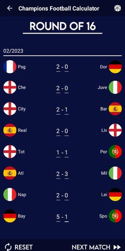 Champions Football Calculator Скриншот 4