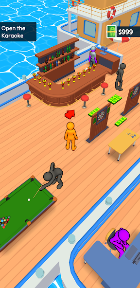 Boat Venture: Idle Manager Mod Captura de tela 2