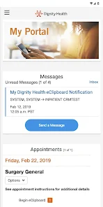 my portal. by Dignity Health スクリーンショット 1