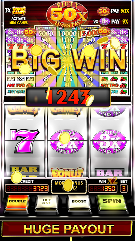 Triple Fifty Times Pay - Free Vegas Style Slots ภาพหน้าจอ 1