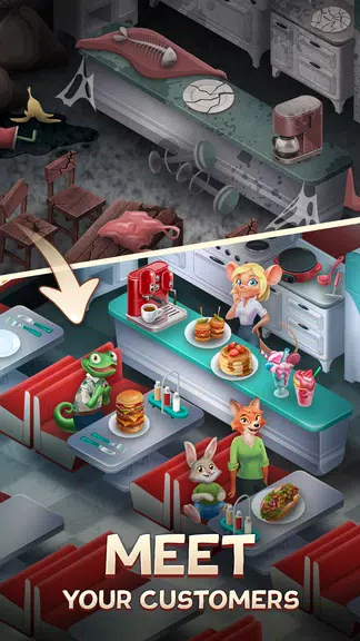 Merge Inn - 咖啡屋合并游戏应用截图第3张