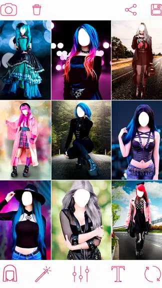 Emo Makeup & Gothic Photo App ဖန်သားပြင်ဓာတ်ပုံ 3