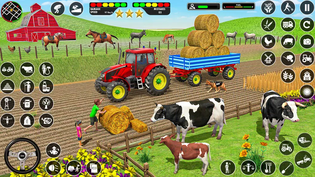 Farming Games: Tractor Driving Скриншот 3