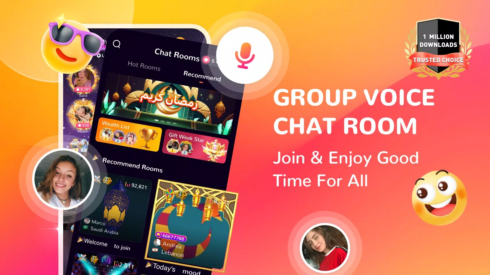 Honey Jar - Voice Chat & Party应用截图第1张