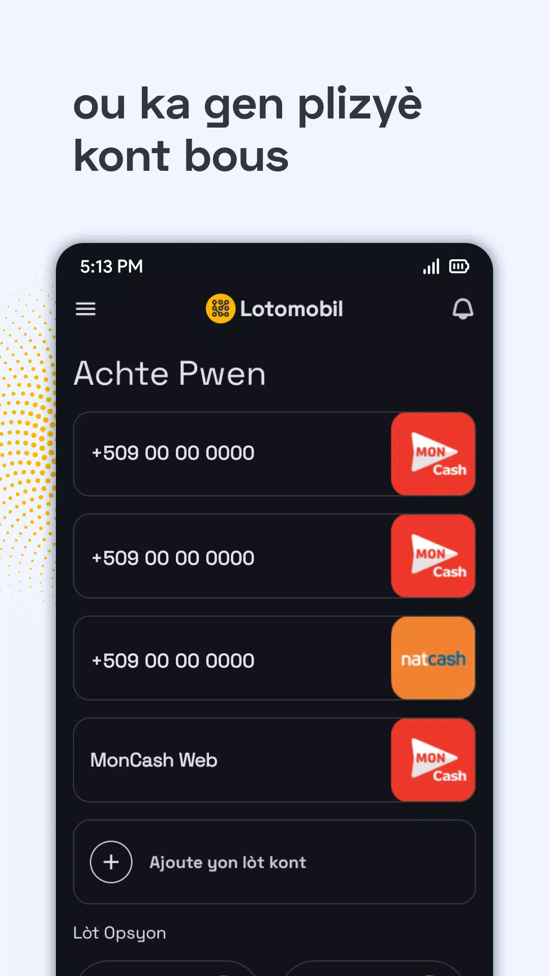 Lotomobil Sports & Bolet Captura de tela 4