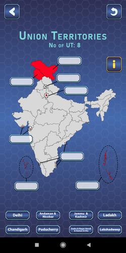 India Mapper-(India Map Game) Captura de pantalla 3