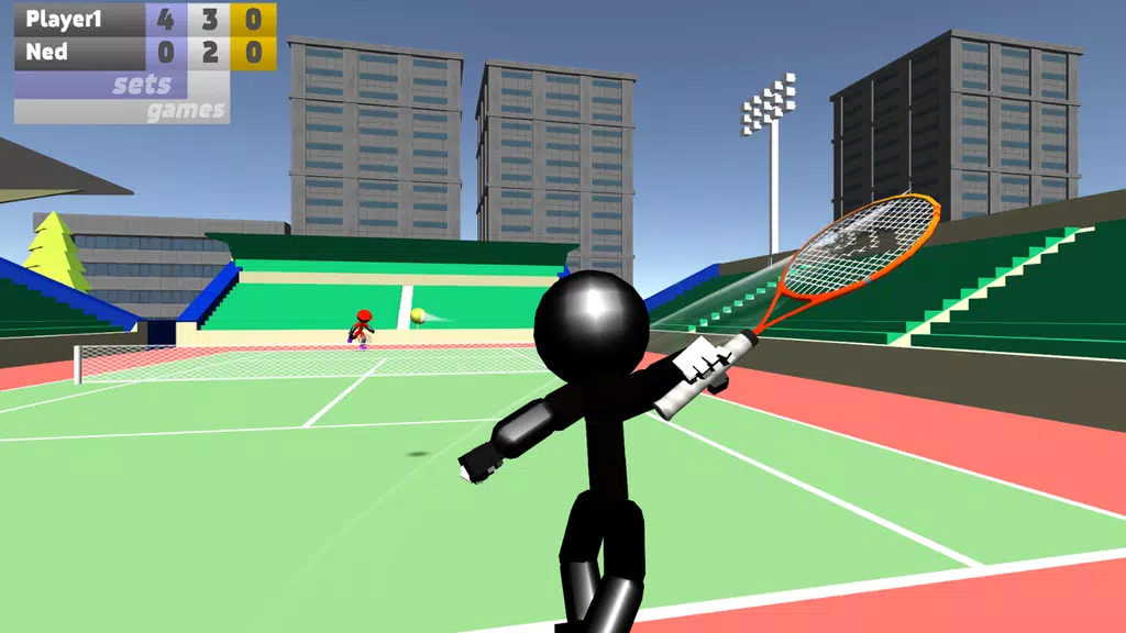 Stickman 3D Tennis Captura de pantalla 2