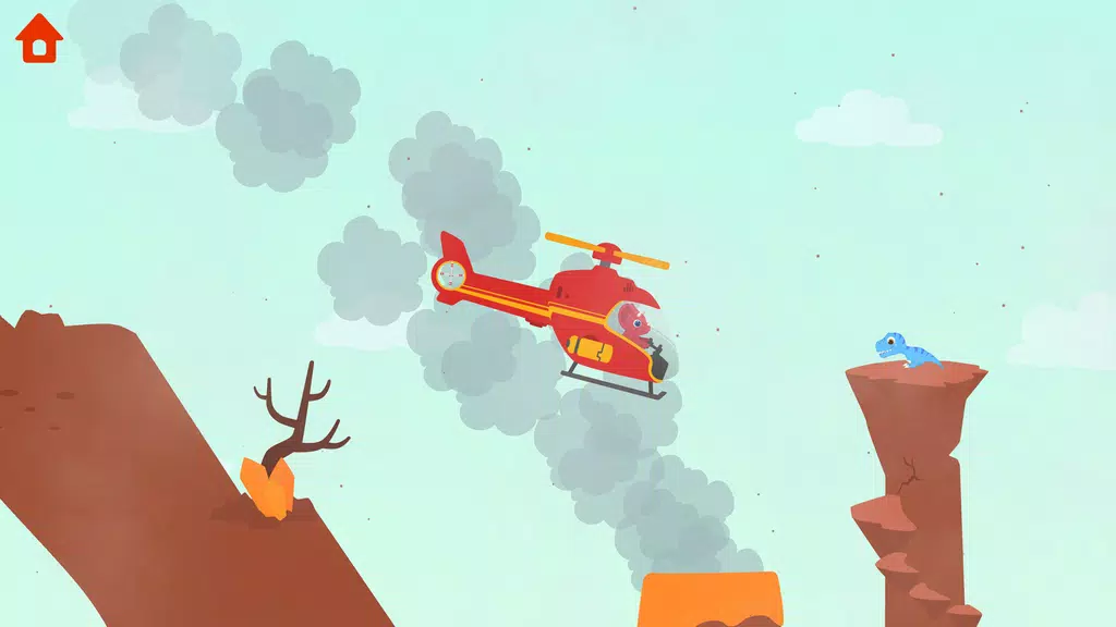 Dinosaur Helicopter Kids Games Tangkapan skrin 3