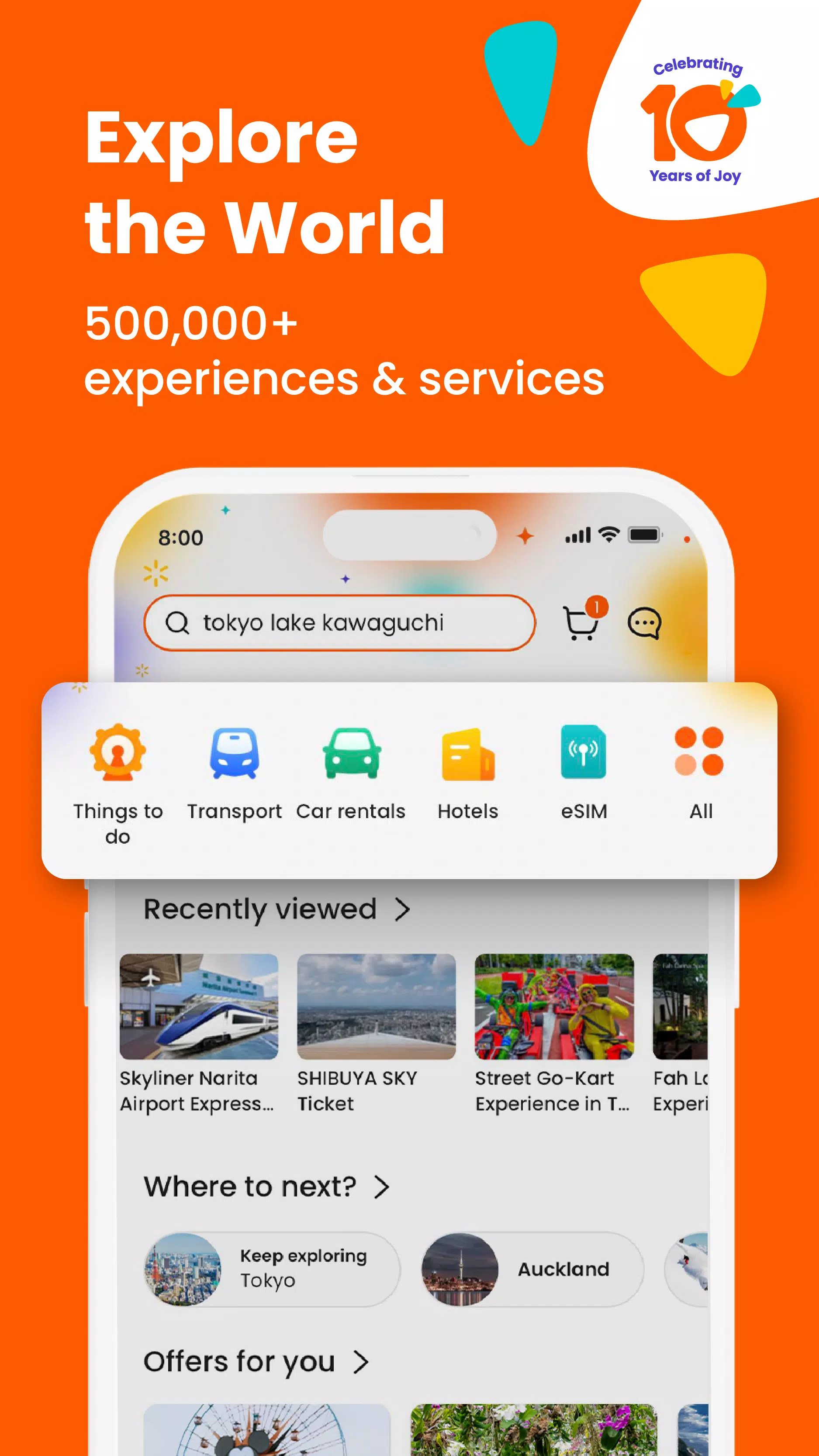 Klook - 全球旅遊＆住宿 & 玩樂體驗預訂平台應用截圖第1張