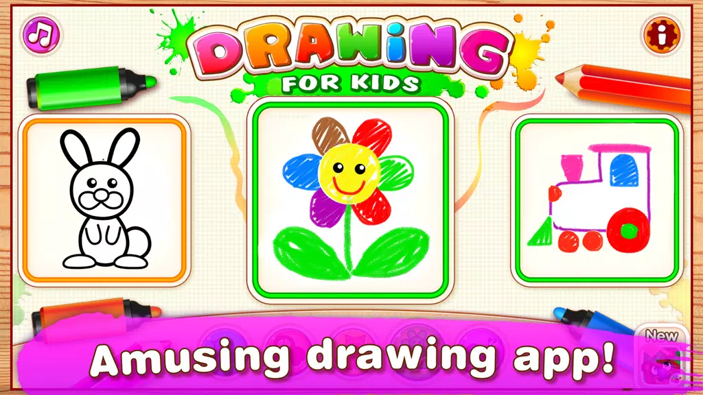 Bini Drawing for Kids Games Screenshot 1