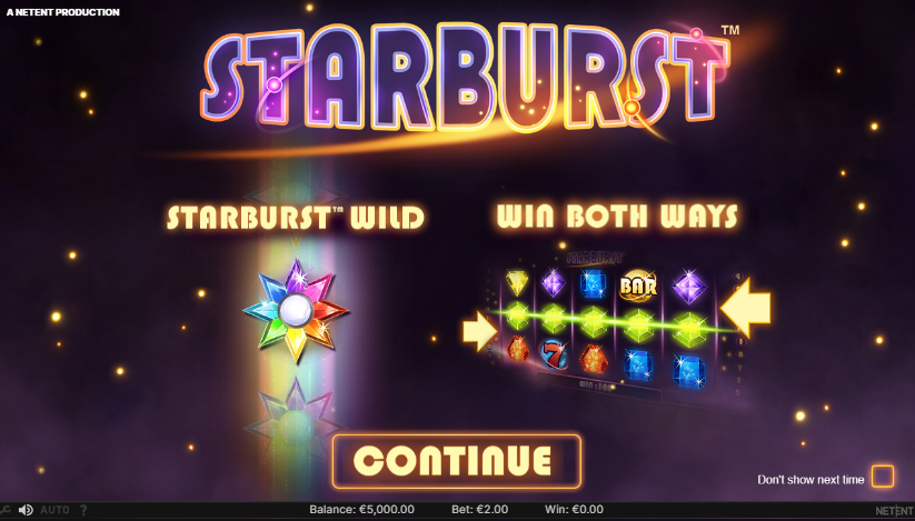 Starburst Slot Tangkapan skrin 3