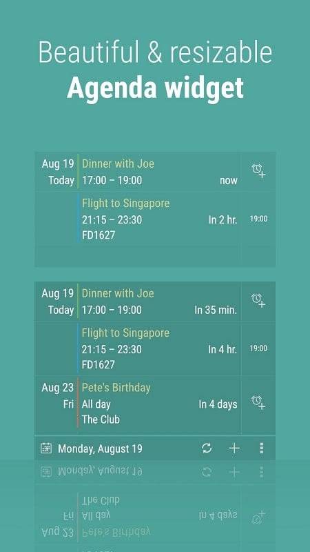 Calendar Widget: Month/Agenda 스크린샷 3