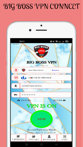 BIG BOSS VPN Zrzut ekranu 1