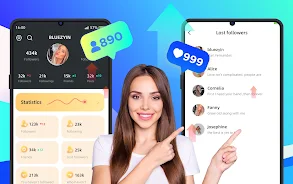 Followers & like -Fans insight Schermafbeelding 1