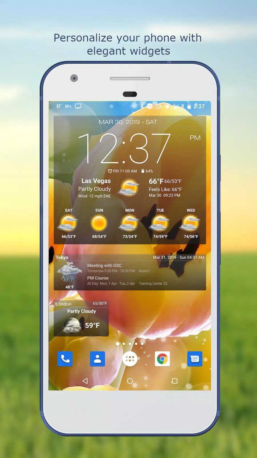 Weather & Clock Widget スクリーンショット 1