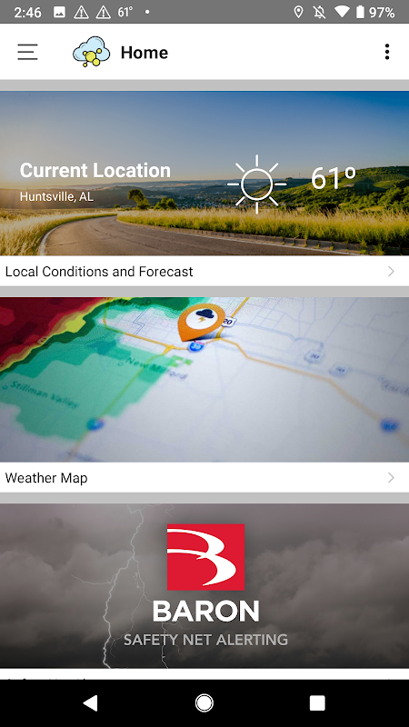 Schermata Weather Lab 2