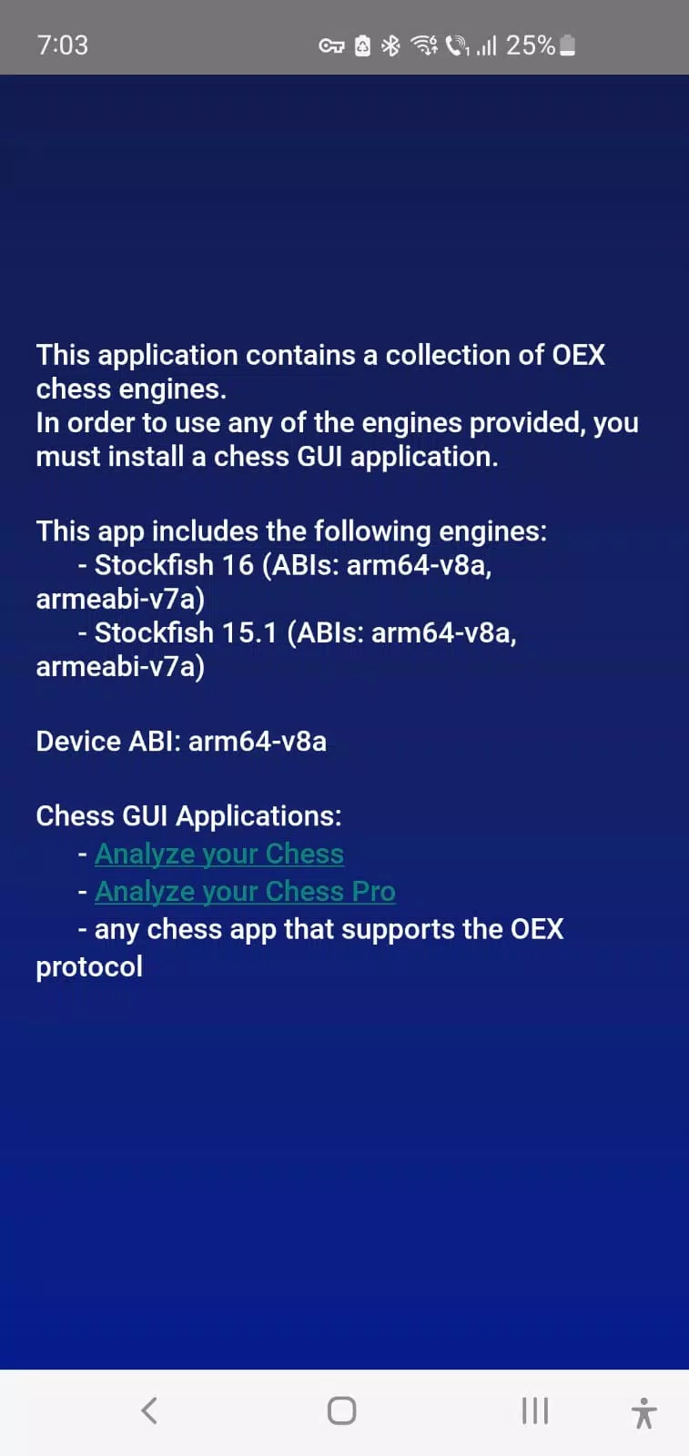 Chess Engines ภาพหน้าจอ 2