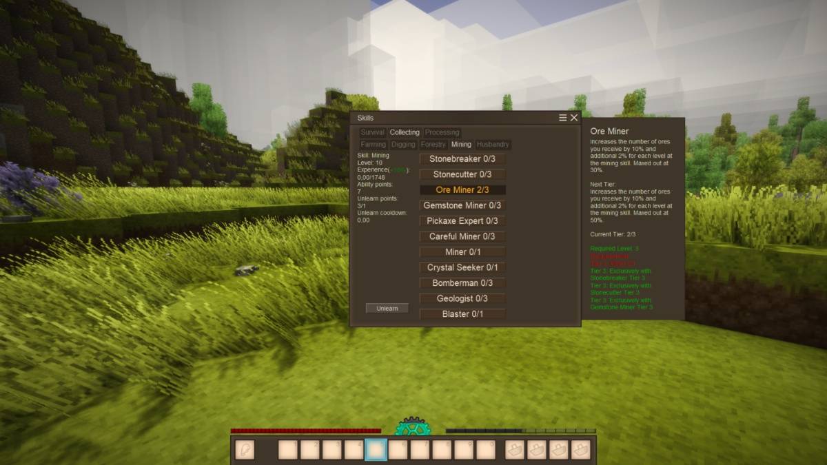 Xskills modスクリーンショット