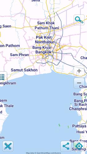 Map of Thailand offline Скриншот 1
