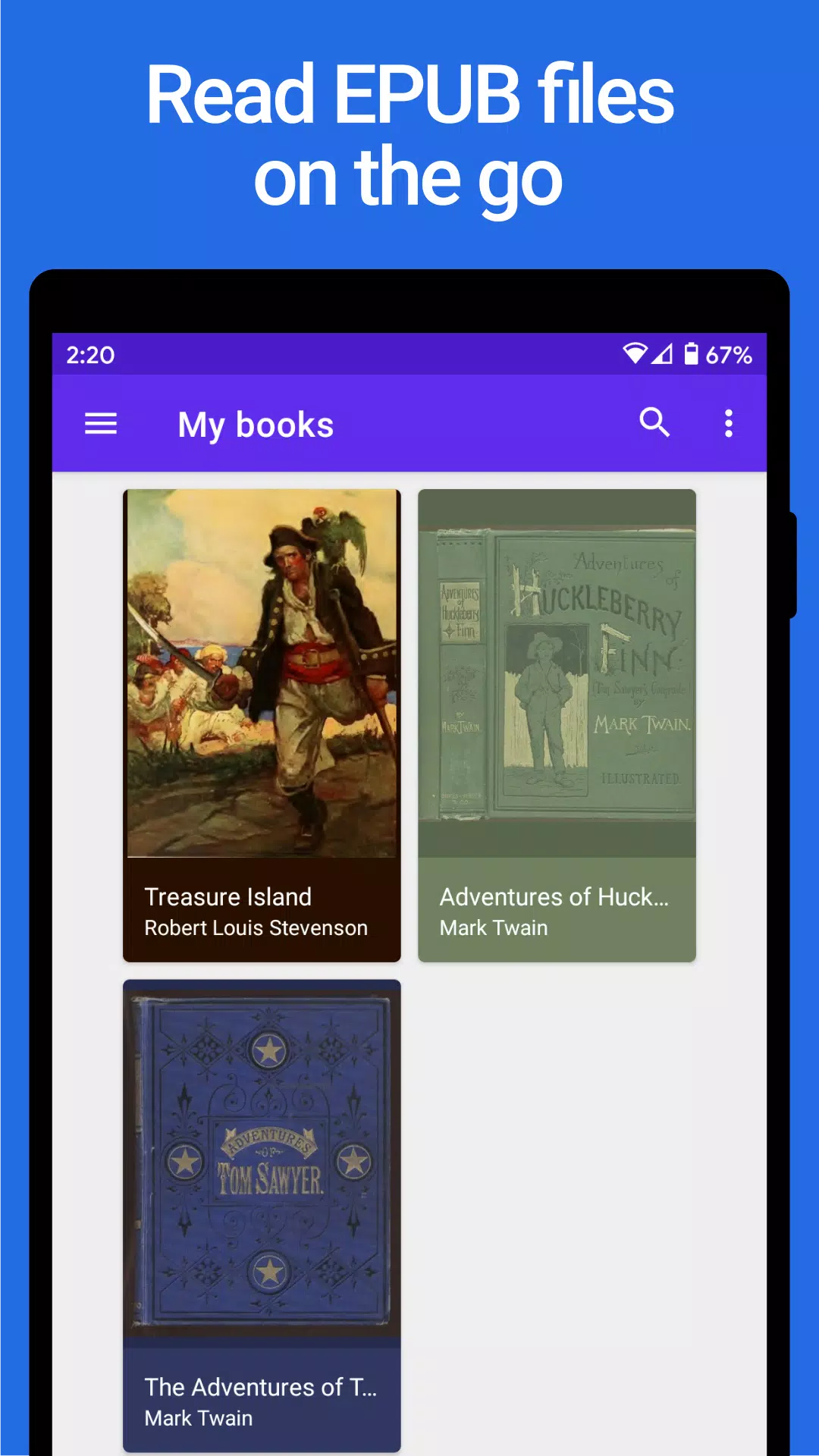 Lithium: EPUB Reader スクリーンショット 1
