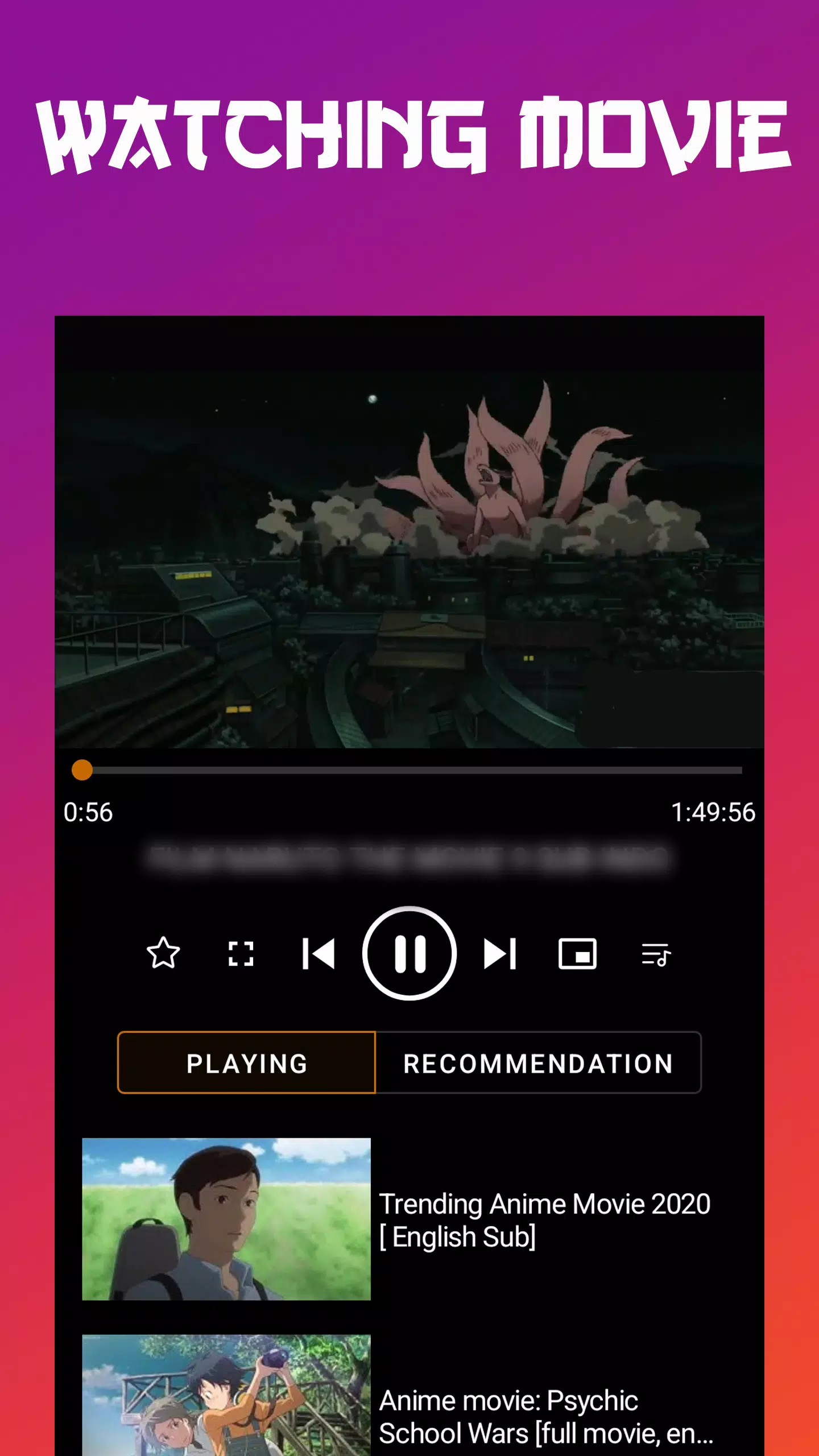Anime tv - Anime Watching App ภาพหน้าจอ 2