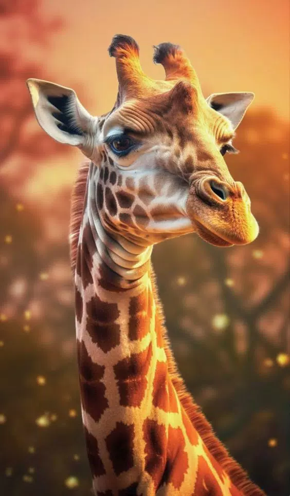 Giraffe Wallpaper HD Schermafbeelding 2