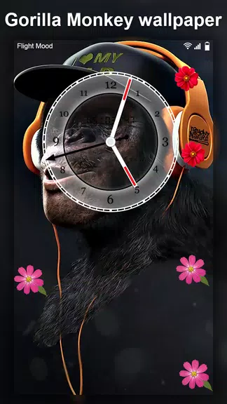 Gorilla Monkey Live Wallpaper स्क्रीनशॉट 2