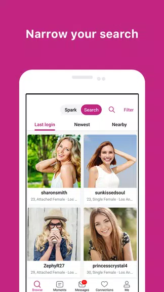 Pure Affair NSA Hookup Finder App - Hook up Dating Скриншот 2