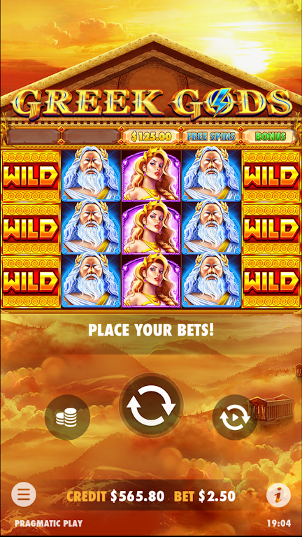 Greek Gods - Slot Casino Game Captura de tela 3