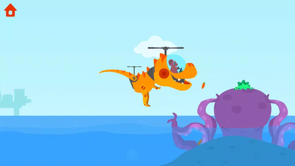 Dinosaur Helicopter Kids Games Tangkapan skrin 4