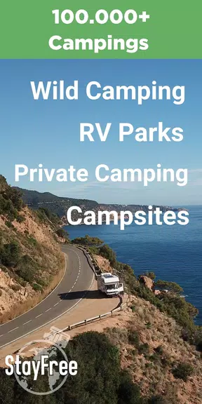 StayFree Vanlife Camping Sites应用截图第1张