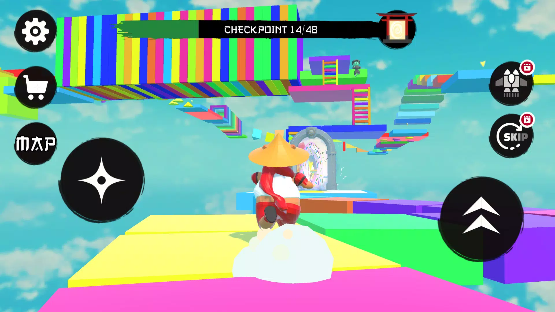 Parkour Capybara: Only Jump Up Screenshot 1