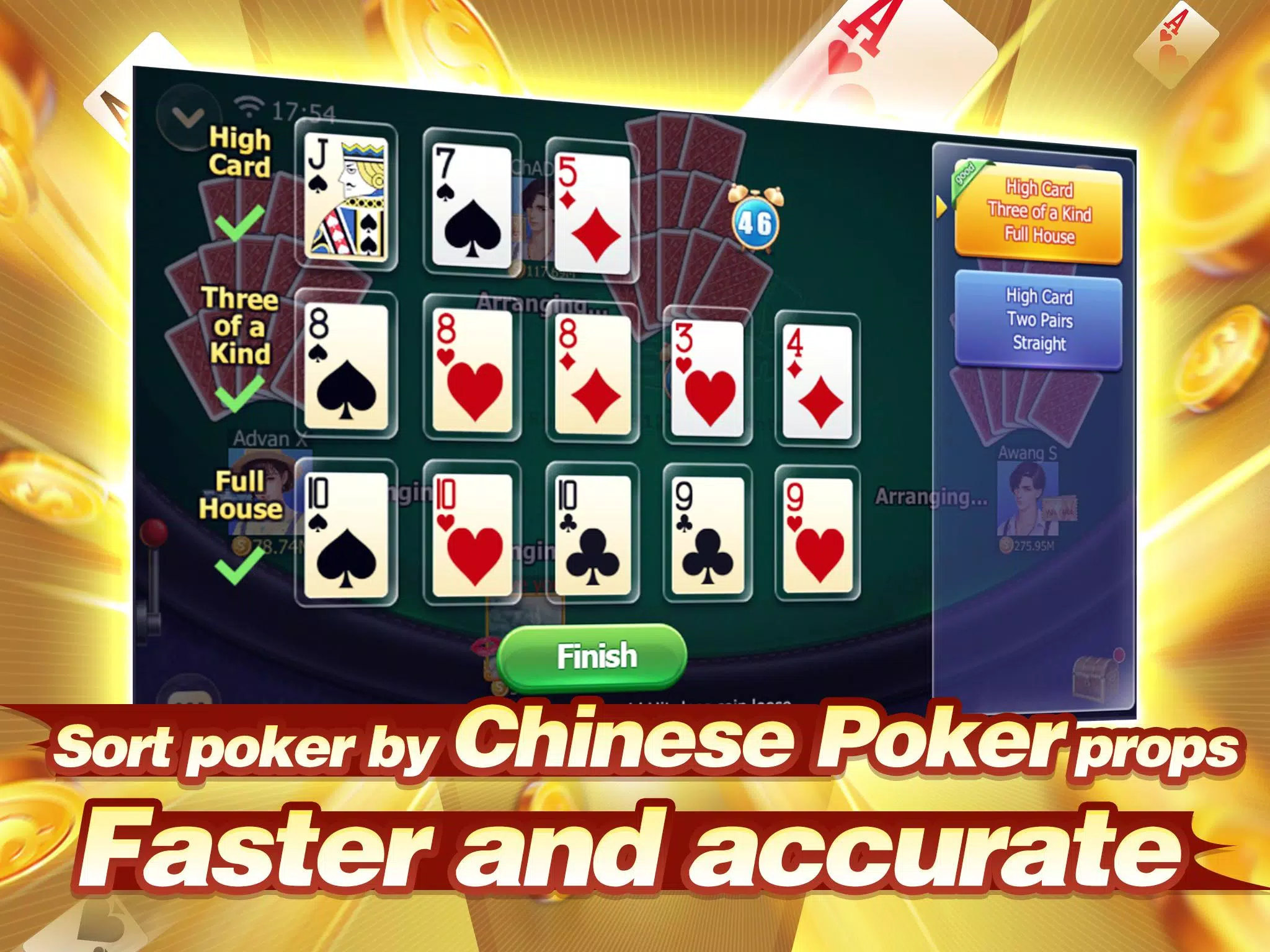 Capsa susun (Capsun) - Chinese Poker Screenshot 2