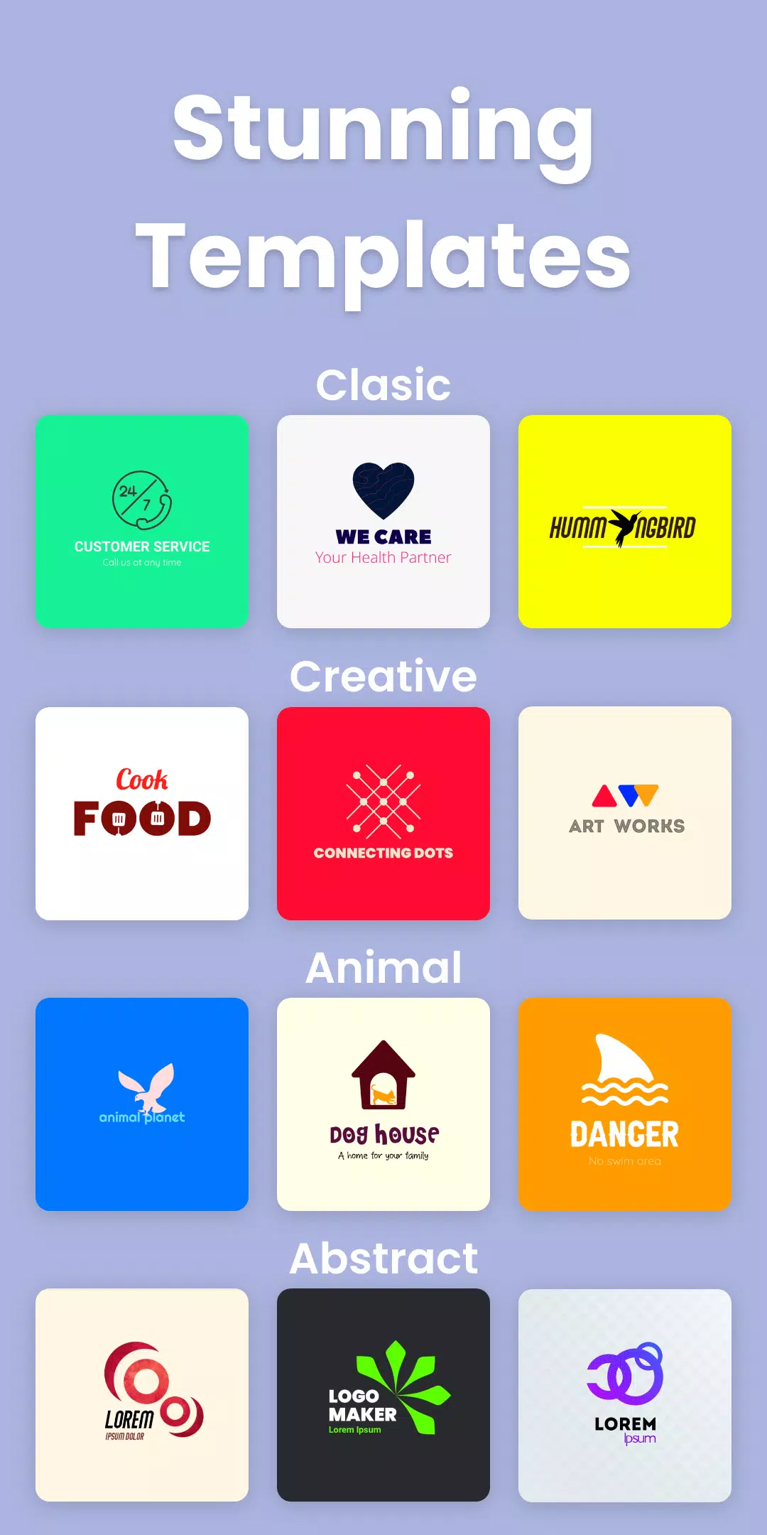 Logoshop - Logo Maker Free & Graphic Design App স্ক্রিনশট 1